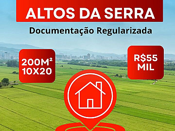 OPORTUNIDADE TERRENOS ALTOS DA SERRA
